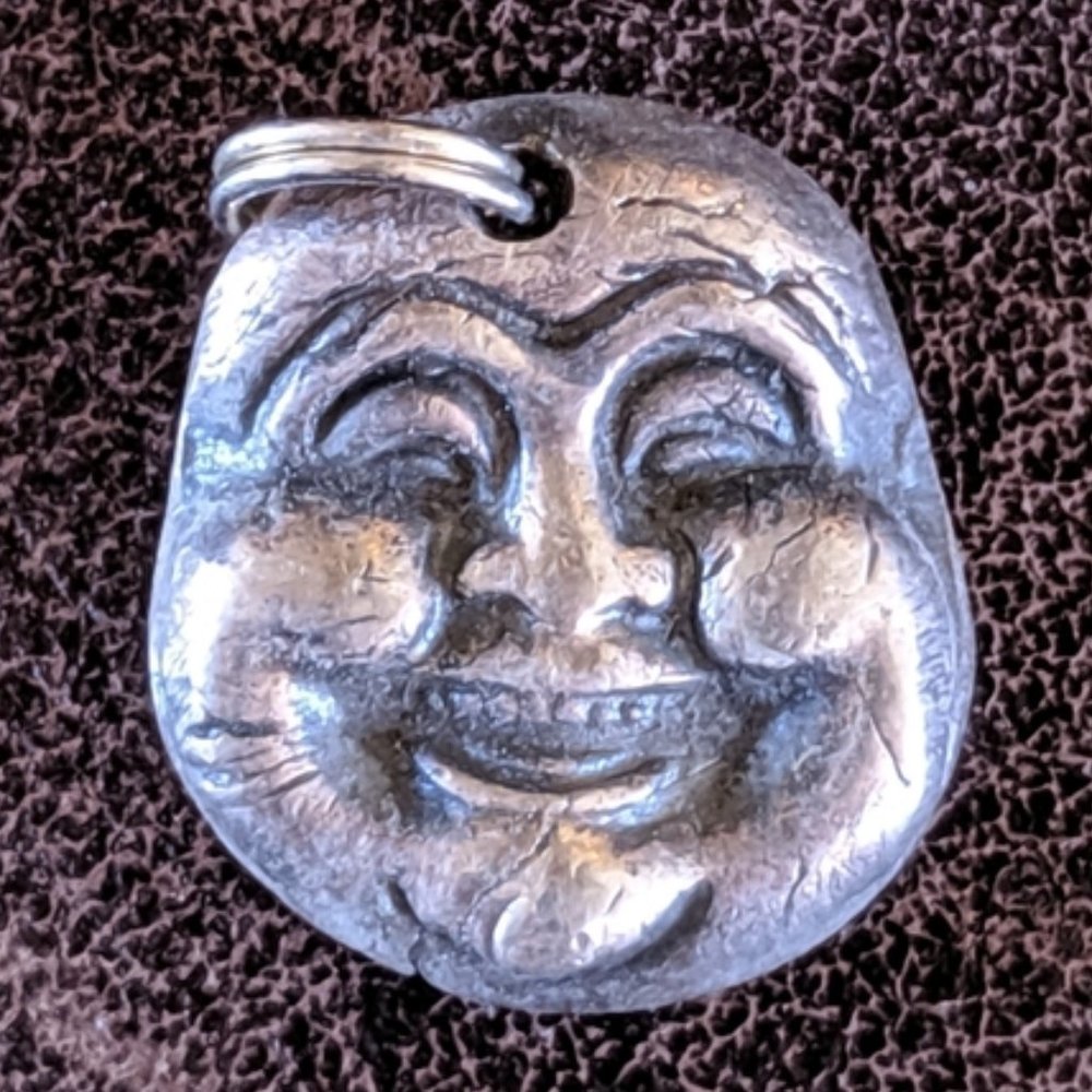 HAPPINESS SPREADS ~ Artisan Crafted Silver Happy Buddha Pendant - Picture 2 of 10